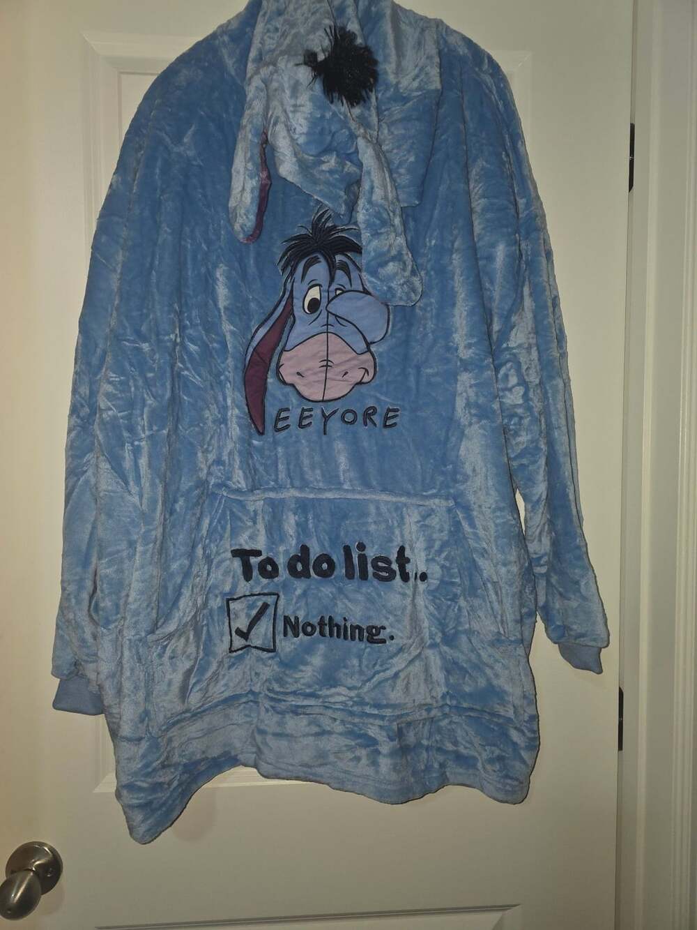 Disney Eeyore Oversized Blanket Hoodie Blue